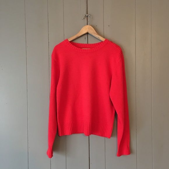 Mountain Lake Sweaters - Beautiful Red Knit Button Shoulder Sweater